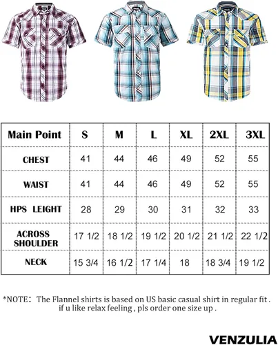 Vista 6 de Camisa casual de manga corta con dos bolsillos para hombre