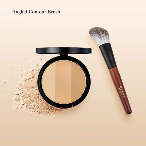 Vista 2 de Brocha de contorno para brochas de maquillaje facial en polvo, contorno y definición, perfecto para polvo de contorno, rubor, bronceador
