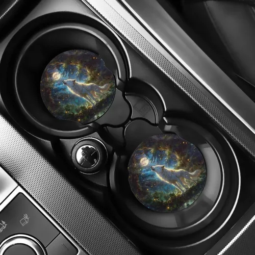 Vista 18 de AFPANQZ 250 Years Print Car Coasters for Cup Holders Absorbent Car Accessories 2.8" Car Cup Holder for Women 2 Pack