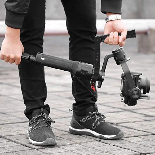 Vista 4 de Agarre de mano de cardán, soporte de extensión con cordón, soporte de extensión para monitor de montaje flash, extensor de mango compatible con DJI