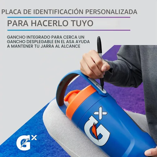 Vista 6 de Gatorade Gx Performance, jarra de 64 onzas, color cobalto