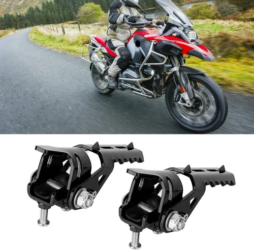 Vista 7 de Reposapiés delantero para motocicleta, accesorios para BMW R1200GS 2013-2017 (negro)