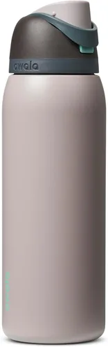 Vista 23 de Owala FreeSip - Acero inoxidable - 32 oz - Morado/Azul (pistas de esquí de los años 80)