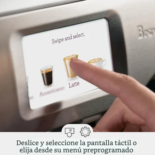 Vista 9 de Breville BES880BTR Barista Touch - Máquina de café expreso, trufa negra