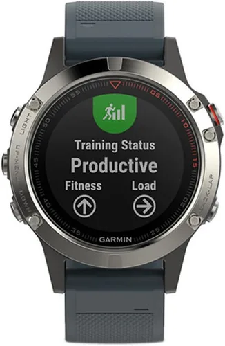 Vista 4 de Garmin fēnix 5, Smartwatch Multisport GPS Premium y Resistente, Azul Granito