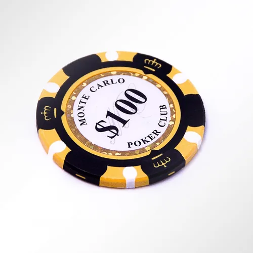 Vista 2 de MRC 50pcs Monte Carlo Poker Club 3-Tone Clay Composite 0.49 oz Heavy Poker Chips