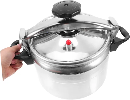 Vista 4 de Zerodeko Olla a presión de capacidad para estufa de gas, fácil de limpiar, cocción a presión de bajo consumo para comidas familiares y guisos