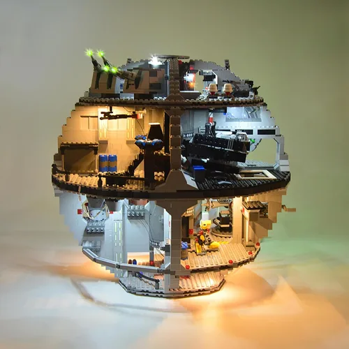 Vista 8 de GEAMENT Kit de luces LED compatible con LEGO Death Star - Juego de iluminación para 75159 y 10188 (juego de modelos no incluidos)