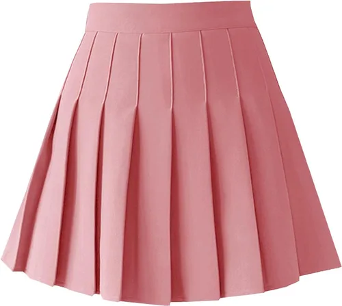 Vista 35 de TONCHENGSD Falda de tenis plisada de cintura alta para mujer 01 cuadros marrones