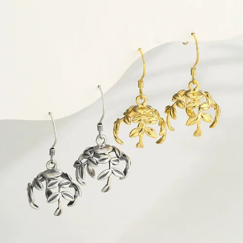 Vista 5 de Aretes de gancho de plata de ley 925 para fabricación de joyas de perlas, montaje de aretes colgantes para ajuste de camafeo de perlas, búsqueda