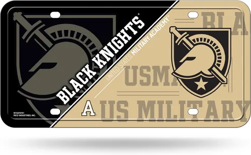 Vista 42 de NCAA etiqueta de metal para auto, negro
