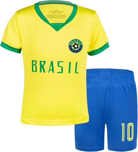 Vista 7 de Camisetas de fútbol para niños y niñas, tallas de 2 a 14 años, transpirables, trajes de entrenamiento de fútbol juvenil, regalos