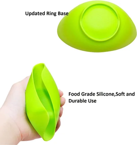 Vista 6 de Cocedor de huevos escalfados, tazas de silicona para cazar huevos escalfados con soportes de anillo, taza antiadherente para cocinar huevos