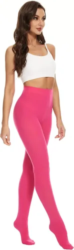 Vista 6 de CozyWow 80D - Mallas semi opacas de colores lisos y suaves, para mujer.