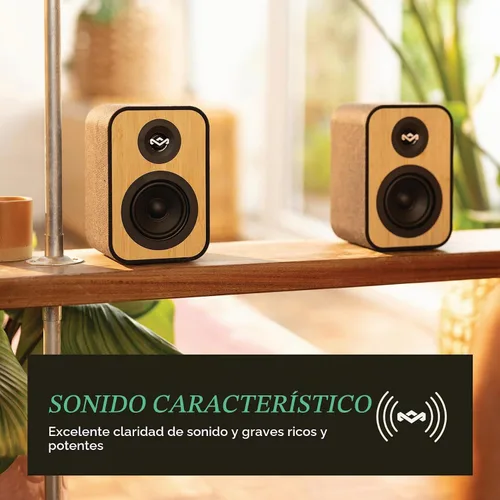 Vista 2 de House of Marley Uplift - Altavoces Bluetooth para estantería, acabado