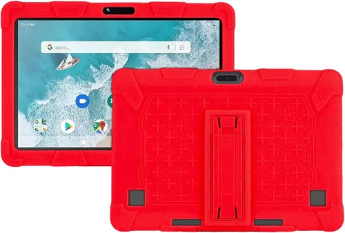 Vista 7 de Funda para tablet ZZB ZB10 / JUNYANG de 10.1 pulgadas, funda protectora de silicona suave, apta para niños, funda de tableta con soporte ajustable