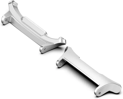 Vista 8 de FitTurn 3 pares de adaptadores compatibles con Samsung Galaxy Watch 7 Ultra de 1.850 in, correa de conector de botón de acero inoxidable, adaptador