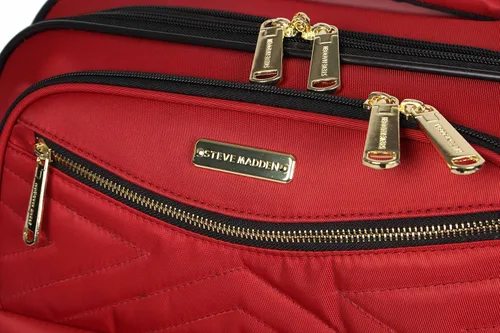 Vista 6 de Steve Madden Colección de equipaje de diseñador Maleta ligera y expandible para hombres y mujeres Bolsa de transporte duradera de 20 pulgadas