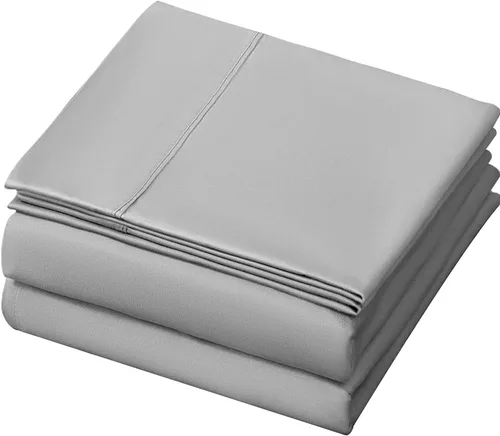 Vista 10 de LBRO2M Juego de sábanas de 1000 hilos 100% algodón, juego de sábanas tamaño King de 4 piezas, bolsillo profundo de 16 pulgadas, ropa de cama súper