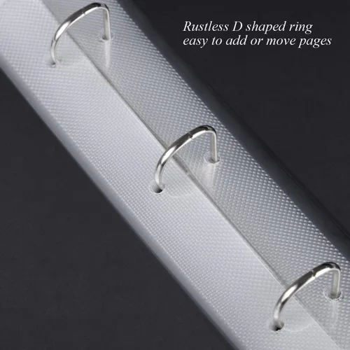 Vista 5 de 1DOT2 8x8 DIY pequeño álbum de recortes con 3 anillas, álbum de fotos con diario, con 30 fundas de plástico, 60 páginas y cubierta de tela