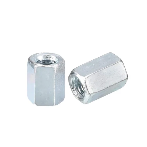 Vista 9 de uxcell Tuercas de acoplamiento M5x8x10mm - Acoplador de varilla roscada hexagonal de acero al carbono galvanizado para muebles, electrónico