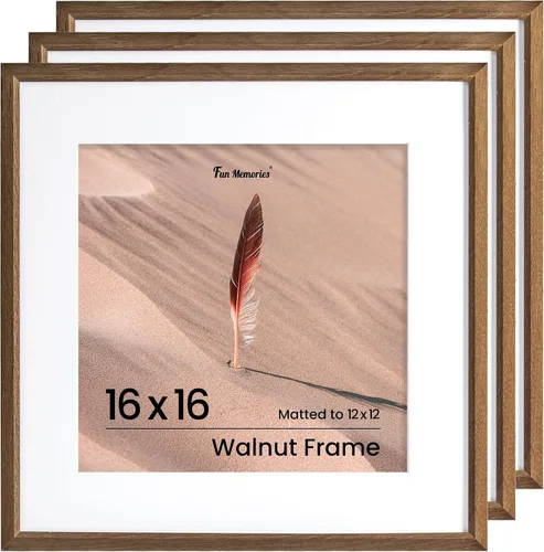 Vista 10 de Fun Memories Marco de Fotos A2 Negro, Marcos de Póster de Metal de Alta Gama de 16.5 x 23.5 pulgadas para Pared, Marco de Fotos A2 con Paspartú A3