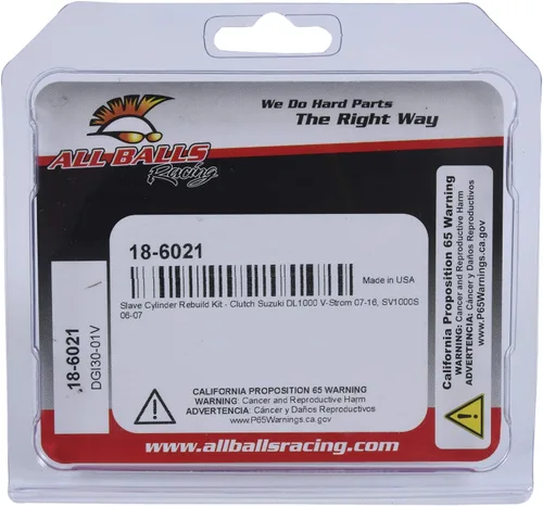 Vista 5 de All Balls Racing 18-6021 Kit de cilindro esclavo de embrague compatible con/repuesto para Suzuki DL1000 V-Strom 2007-2012, 2014-2016, SV1000S