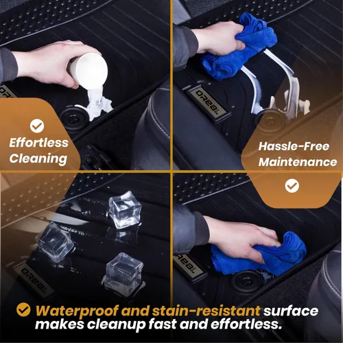 Vista 5 de orealtrend Alfombrillas de coche compatibles con Toyota Camry 7th 2012-2017, TPE para todo tipo de clima, resistente, a prueba de derrames