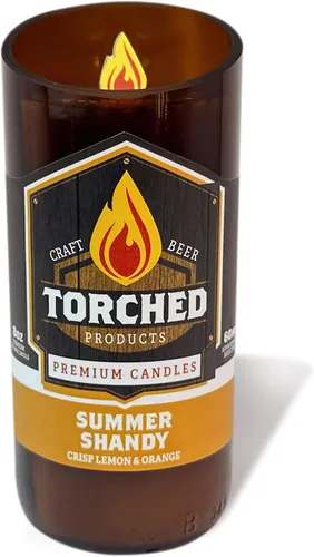 Vista 11 de Torched Velas perfumadas de cerveza, vela de cera de soja natural, aroma Pilsner de madera de pino de 8 onzas, es un gran regalo para hombres