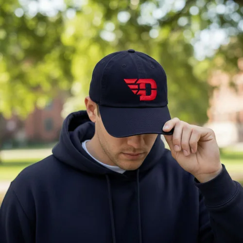 Vista 5 de Desert Cactus University of Dayton Baseball Hat Flyers UD Brimmed Embroidered Hats Cap Adjustable Cloth Strap Adult