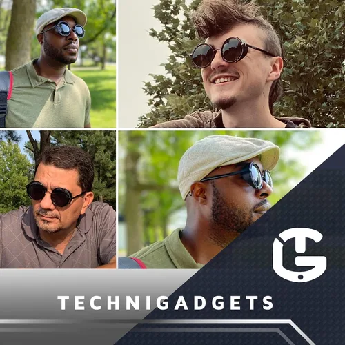 Vista 7 de Technigadgets Nasir - Gafas de sol redondas retro con escudo lateral, estilo steampunk vintage, gótico, grande, marco circular de metal