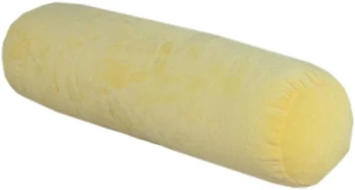 Vista 2 de Almohada redonda de terciopelo suave, cojín de cintura para sofá cama, almohada cilíndrica larga para cuello cervical con funda de almohada lavable