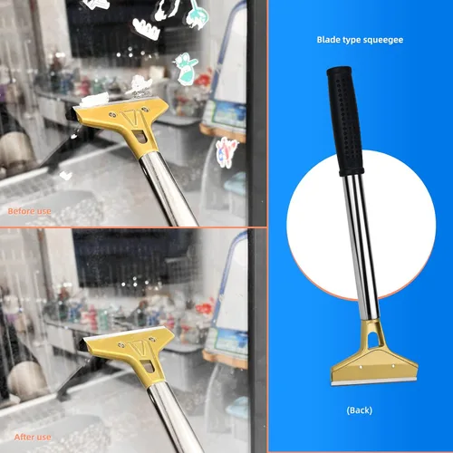 Vista 6 de EHDIS Rascador de parrilla plana para rascador de vidrio, cuchilla de metal de 4 pulgadas para limpiar la plancha y parrilla superior plana