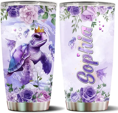 Vista 15 de Vaso de abeja personalizado con nombre personalizado de abejas reinas, regalos para mujeres, tazas de agua, botella de agua de 20 onzas, regalo