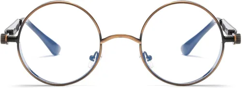 Vista 41 de Dollger Gafas de sol vintage Steampunk Retro Metal Round Circle Frame