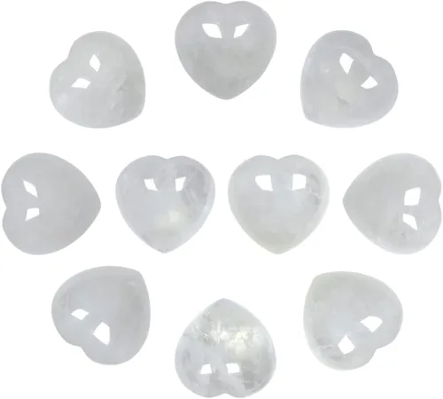 Vista 7 de 10 unidades de corazones de cristal de sodalita natural de 1 pulgada tallados a granel, piedras preciosas pulidas para preocupaciones en el bolsillo