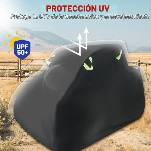 Vista 6 de StarknightMT Cubierta para UTV 420D RZR de alta resistencia de 2 a 3 plazas Verde fluorescente