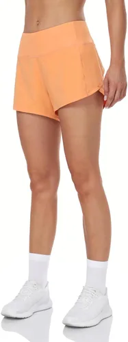 Vista 3 de HeyNuts Focus Running Shorts for Women, Mid Waisted Athletic Shorts with Liner Workout Shorts with Zipper Pocket 4
