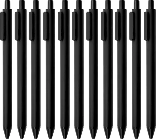 Vista 6 de Kaco PURE - Bolígrafos de gel de 0.5 mm de punta fina, tinta negra, 10 unidades, escritura suave y de secado rápido, suministros de oficina