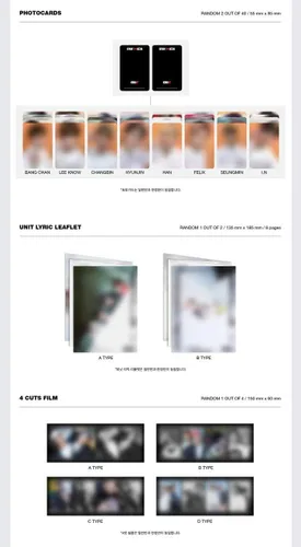 Vista 3 de 3 REGALOS Stray Kids Go Live Póster Doblado al azar al azar KPOP Premium Mask+Extra Photocard