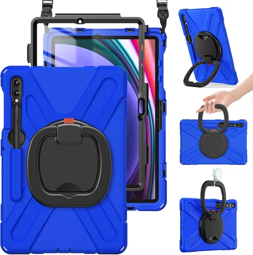 Vista 14 de BRAECN Funda para Samsung Galaxy Tab S10+/S9 FE+/S9+ Plus de 12.4 pulgadas, funda de silicona resistente con protector de pantalla, soporte para S