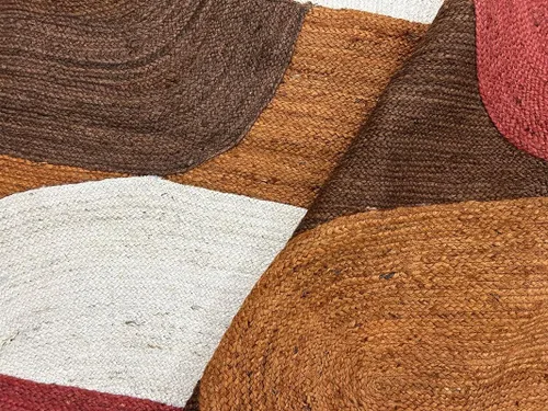 Vista 2 de Collection - Alfombra de pasillo de yute hecha a mano de 3 x 10 pies para cocina, pasillo, alfombra de fibra natural, alfombra decorativa de yute