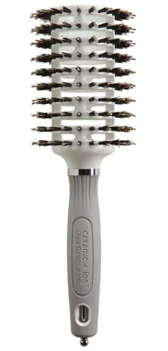 Vista 7 de Olivia Garden Cerámica + Ion Turbo Vent Combo Cepillo de pelo (cerdas iónicas y 100% de jabalí)