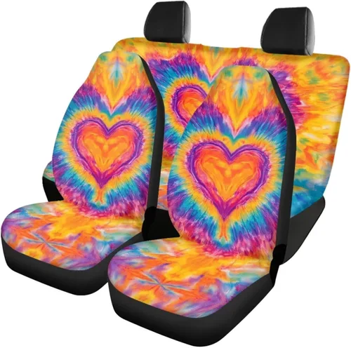 Vista 16 de Howilath 250 USA Anniversary - Juego de 4 fundas de asiento de automóvil de ajuste universal para asientos delanteros y traseros para uso en todas