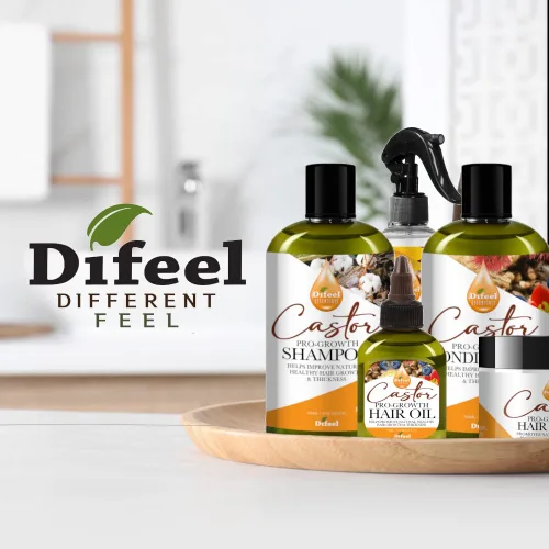 Vista 6 de Difeel Essentials Pro-Growth - Champú de ricino de 12 onzas, champú de aceite de ricino para el crecimiento del cabello, sin sulfato, aceite
