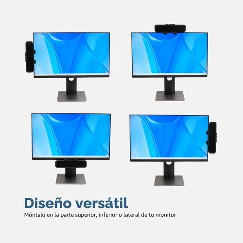 Vista 4 de Cyber Acoustics Barra de Altavoces USB y Bluetooth (CA-2890BT) – Altavoz Alimentado por USB con Micrófono para PC y Bluetooth para Conectar