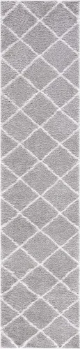 Vista 35 de SAFAVIEH Tahoe Shag Collection - Alfombra para pasillo, 2 x 9 pies, diseño de enrejado, no desprende pelusa y de fácil cuidado, 1.2 pulgadas