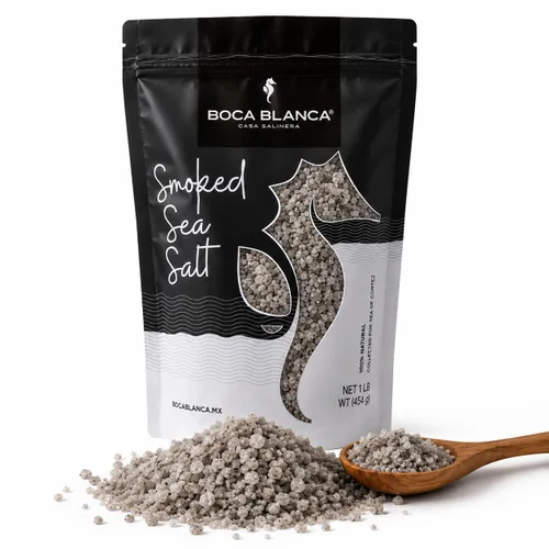 Vista 9 de BOCA BLANCA Sal marina fina, sal kosher sin refinar de grano fino, 1 libra