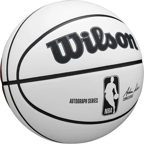 Vista 2 de WILSON NBA Autograph Baloncesto - Blanco/Marrón, Tamaño 7-29.5