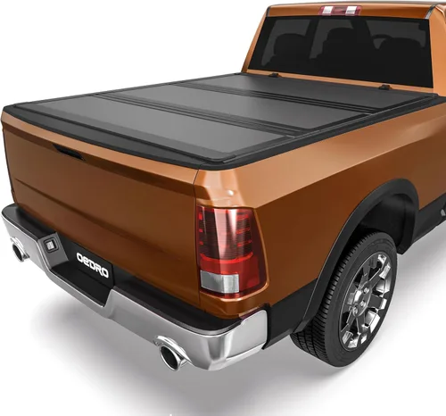 Vista 10 de OEDRO Cubierta rígida de cuádruple plegable para Dodge Ram 1500 2009-2018, para Ram 1500 Classic 2019-2024 con caja de 5.7 pies sin Rambox